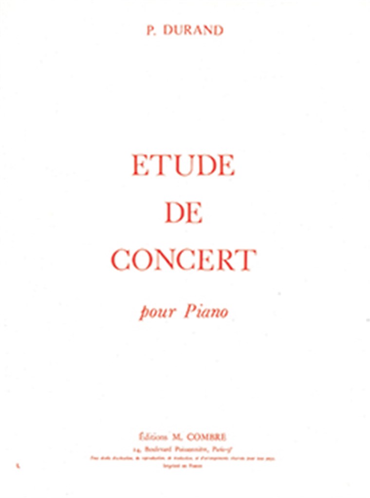 Etude de concert
